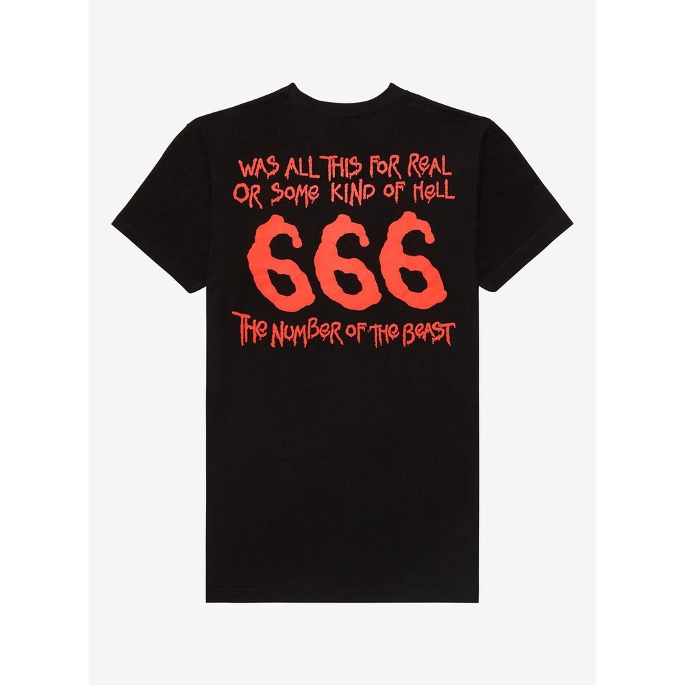Iron Maiden The Number Of The Beast Lyrics T-Shirt